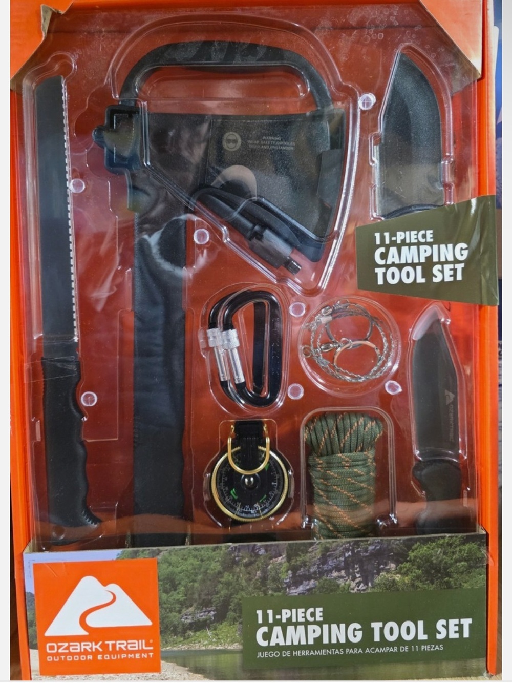 Ozark Trail Camping Tool Kit in Black and Green